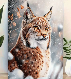 Preview: Diamond Painting Majestätischer Luchs